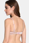 Zivame Shimmering Secrets Padded Non Wired 3/4Th Coverage T-Shirt Bra - Mahagony Rose — thumbnail 3